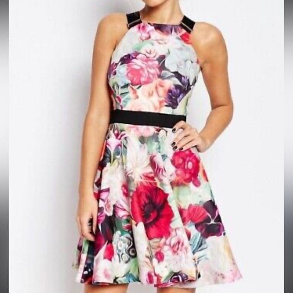 Ted Baker Samra Skater Mini Dress Floral